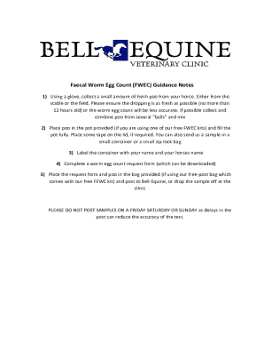 How to prepare a faecal sample for posting