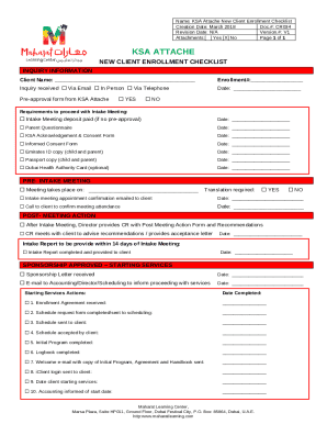 CR034 - KSA Attache Client Enrollment Checklist - MaharatPro