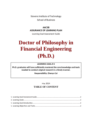 Doctor of Philosophy (Ph.D.) in Financial Engineering