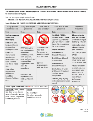 The following instructions are your physician's specific ...