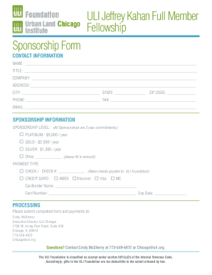 Kahan Fellowship - ULI Chicago - Urban Land Institute