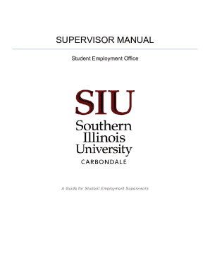 Student Employee Supervisor Manual - Career Services