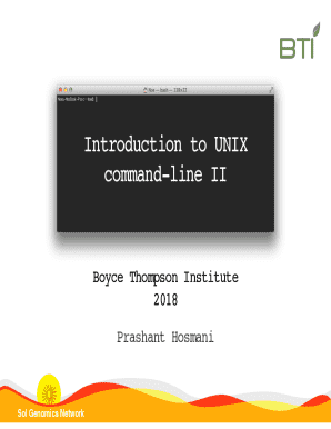 An Introduction to the Unix Command Line