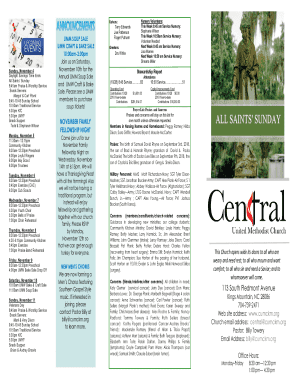 Church Bulletin 11-4-18Central Methodist Church