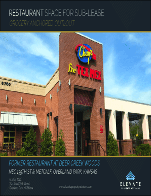 Deer Creek Restaurants for Lease - Overland Park