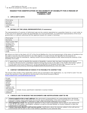 Determining the severity of disability of a person ...