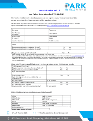 GP Registration Form - Practice365