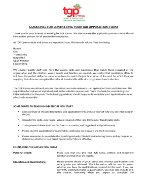 A guide to completing your Application Form - trac.jobs