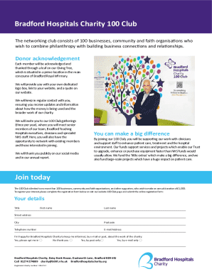 Network for a cause: join the 100 Club