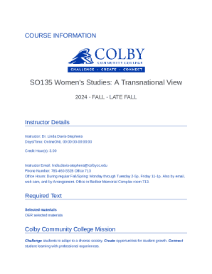 SO135 Women's Studies: A Transnational View