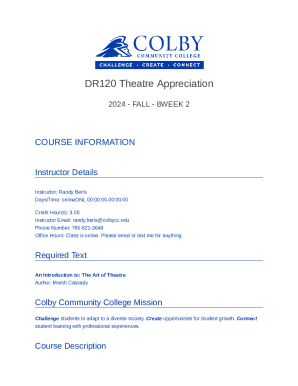 DR120 Theatre Appreciation