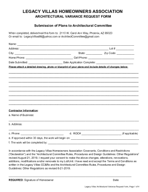 LEGACY VILLAS HOMEOWNERS ASSOCIATION