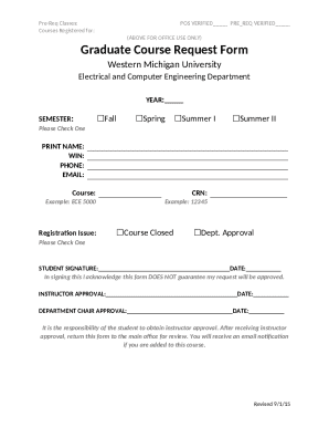 cs graduate advisors approval: date