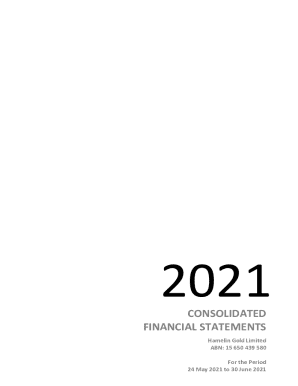 Annual Financial Statements - Hamelin Gold Limited (ASX ...