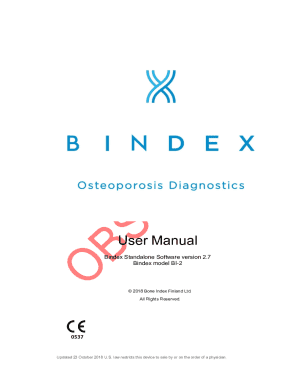 Bindex selects us to promote their Osteoporosis Screening ...
