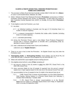 Pre pay to win with EldersWant two tickets to the Ultimate ...