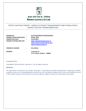 NOTICE INVITING TENDER - HIRING OF PROJECT ...