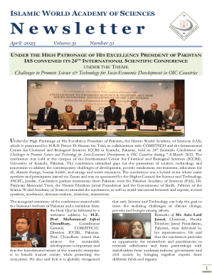 ISLAMIC WORLD ACADEMY OF SCIENCES N ewsletter