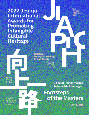 Jeonju International Awards for Promoting Intangible Cultural ...
