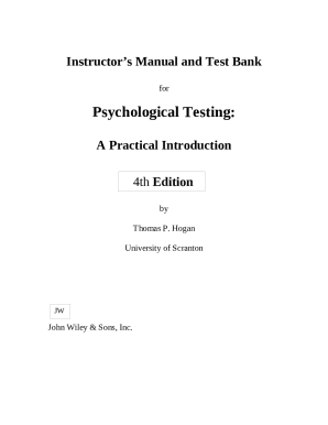 Psychological Testing A Practical Introduction 2nd Thomas ...