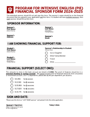 financial sponsorship form individual sponsor, page 1/2