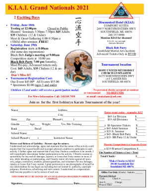 Grosse Pointe Karate Club Student Information