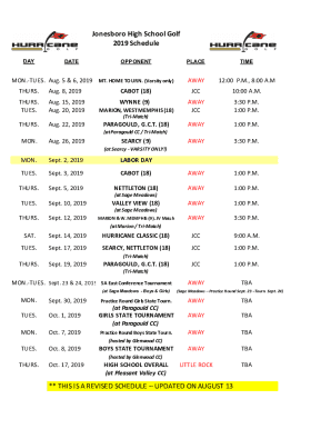 Jonesboro High School Golf