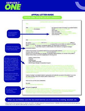 Sample Letter of Appeal: Use the physician office letterhead