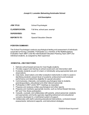 School Psychologist - Michigan Association of School Boards