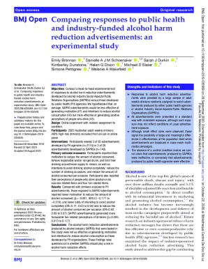 Alcohol harm reduction advertisements: a content analysis of ...