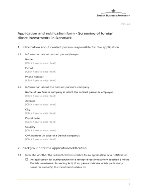 Request form for prescreening of foreign investments ( ...