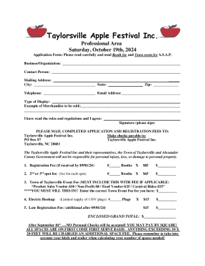 APPLE VENDOR INFORMATIONLC Apple Festival