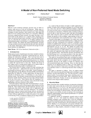 A model of non-preferred hand mode switching - HCI Lab