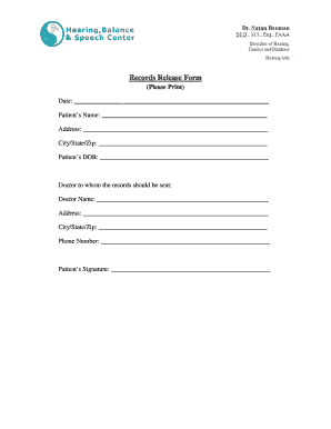 Records Release Form