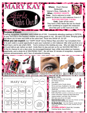 Mary Kay Consultant Meeting Invitation