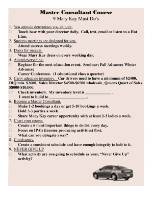 Mary Kay Master Consultant Training Guide