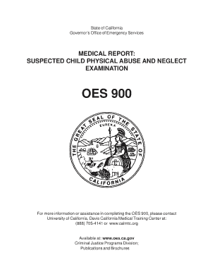 California Child Abuse Examination Form