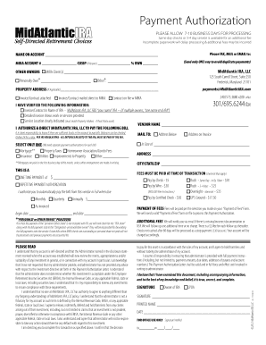 Payment Authorization Form