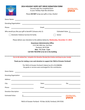 Donation Form - YWCA - ywcapdx