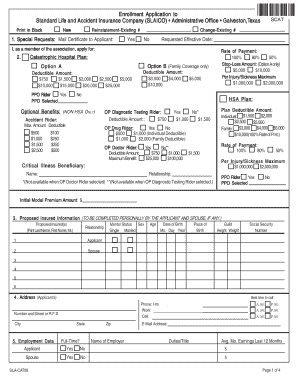 SCAT Enrollment Application