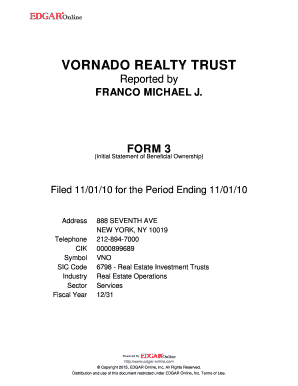 Form 3 Initial Statement of Beneficial Ownership