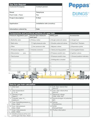 Gas Train Request Form