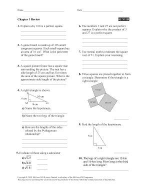 Chapter 1 Review BLM 1R