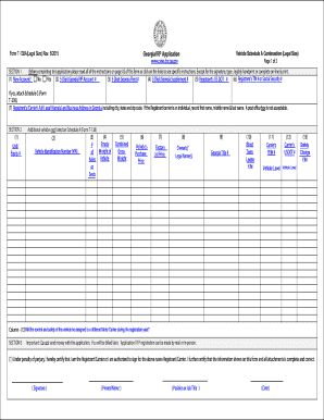 Georgia IRP Vehicle Schedule A Continuation Form