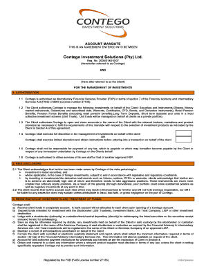 Investment Management Agreement