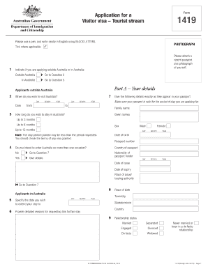 Visitor Visa Application Tourist Stream