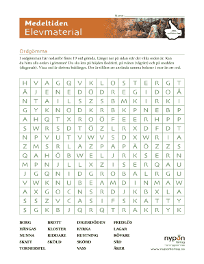 Medieval History Word Search and Reading Comprehension