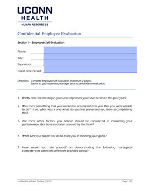 Medical assessment example - Confidential Employee Evaluation - employ uchc