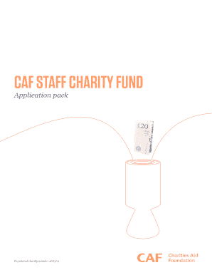 CAF Staff Charity Fund Application
