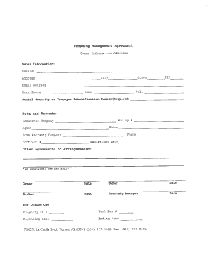 Property Management Agreement